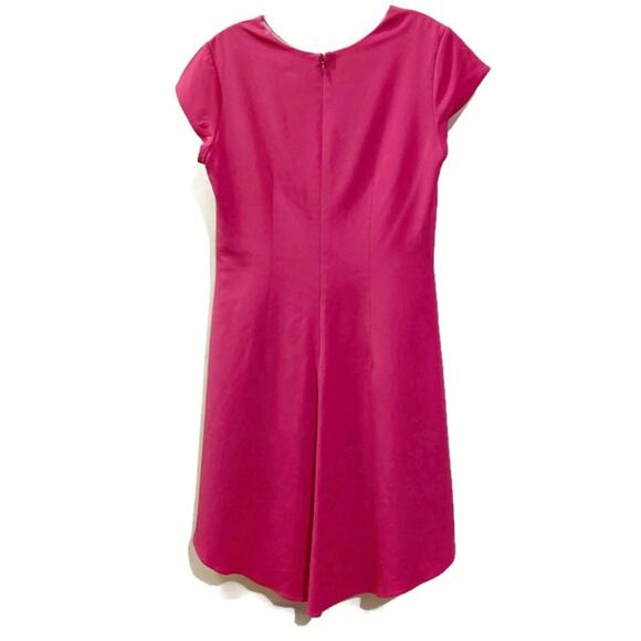 NHA KHANH Palermo Cocktail Dress Hot Pink Crepe - Picture 5 of 8